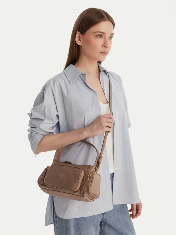 Calvin Klein Calvin Klein Torbica Pocket Nylon Bag W/Strap LV04F3132G Bež