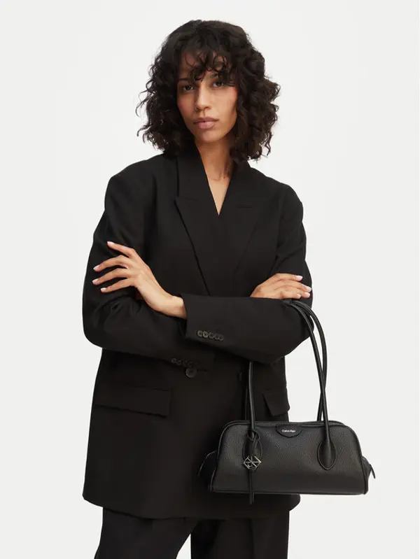 Calvin Klein Calvin Klein Torbica Quilted Nylon Ew Satchel LV04F3743G Crna