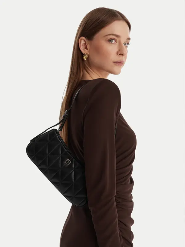 Calvin Klein Calvin Klein Torbica Quilted Small Shoulder Bag LV04F3327G Crna