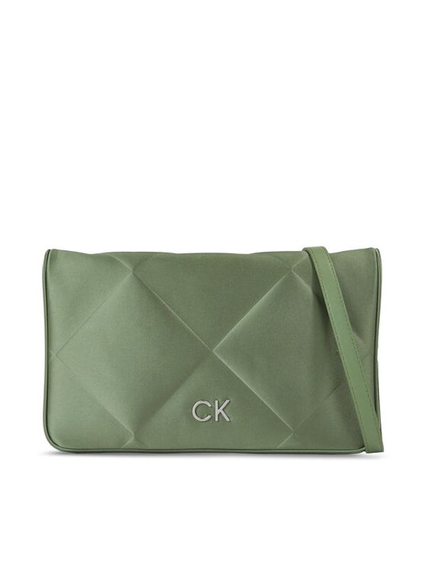 Calvin Klein Calvin Klein Torbica Re-Lock Quilt Shoulder Bag-Satin K60K611300 Zelena