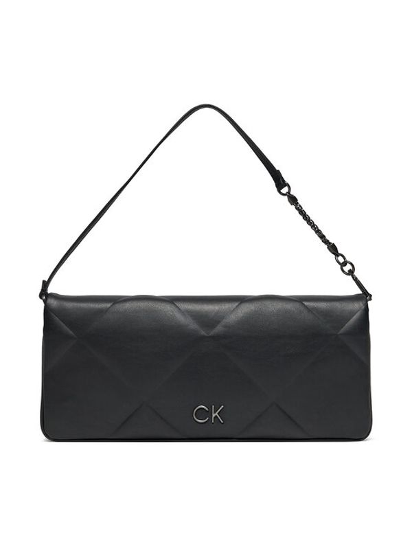 Calvin Klein Calvin Klein Torbica Re-Lock Quilt Wristelet Clutch K60K611333 Crna