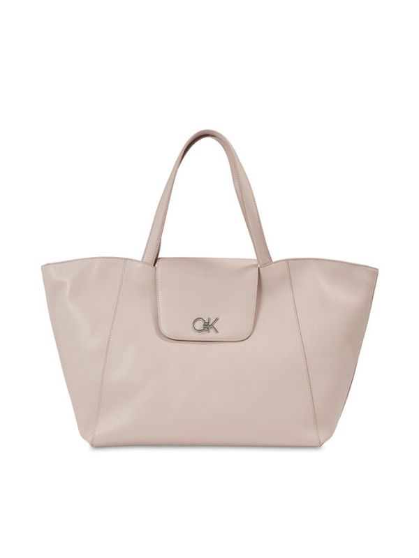 Calvin Klein Calvin Klein Torbica Re-Lock Shopper W/Flap K60K611052 Siva