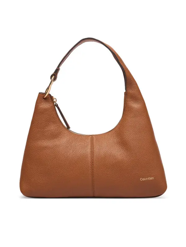 Calvin Klein Calvin Klein Torbica Slouchy Leather Shoulder Bag LV04F3657G Zelena