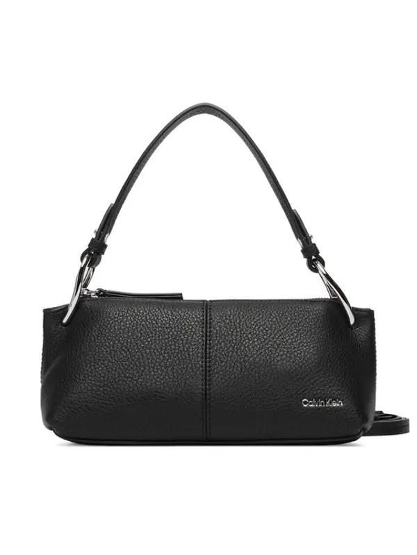 Calvin Klein Calvin Klein Torbica Slouchy Leather Small Conv Bag LV04F3659G Crna