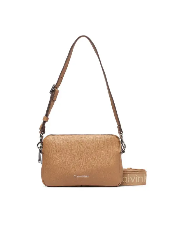 Calvin Klein Calvin Klein Torbica Webbing 2X Strap Camera Bag LV04F3656G Bež