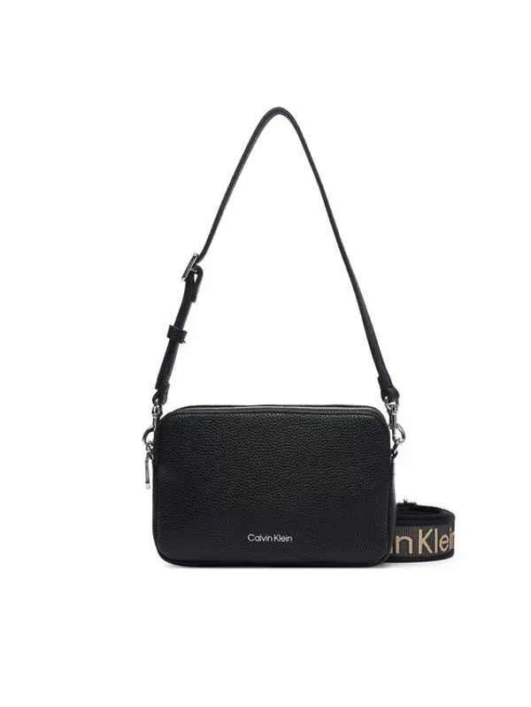 Calvin Klein Calvin Klein Torbica Webbing 2X Strap Camera Bag LV04F3656G Crna