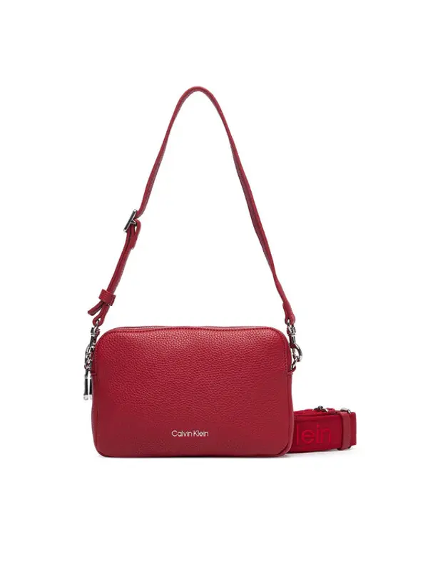 Calvin Klein Calvin Klein Torbica Webbing 2X Strap Camera Bag LV04F3656G Crvena