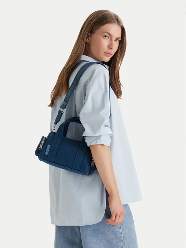 Calvin Klein Calvin Klein Torbica Webbing Strap Canvas Pocket Bag LV04F3464G Plava