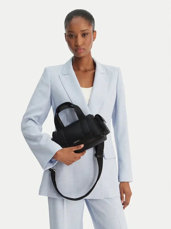 Calvin Klein Calvin Klein Torbica Webbing Strap Pocket Bag LV04F3291G Crna