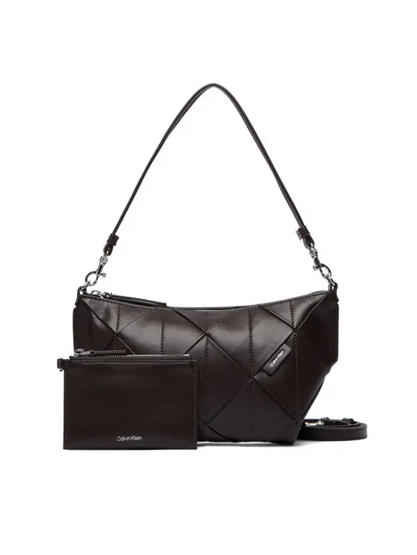 Calvin Klein Calvin Klein Torbica Woven Shoulder Bag LV04F3546G Smeđa