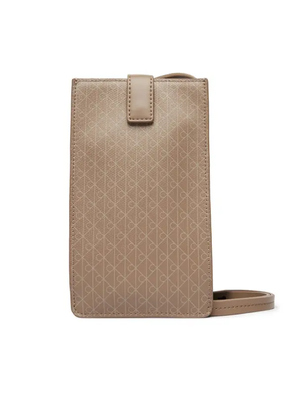 Calvin Klein Calvin Klein Torbica za telefon Emblem Aop Phone Crossbody LV04F1115G Smeđa