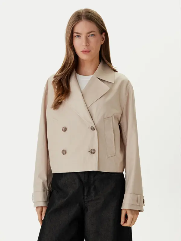 Calvin Klein Calvin Klein Trench LV044B541G Bež Regular Fit
