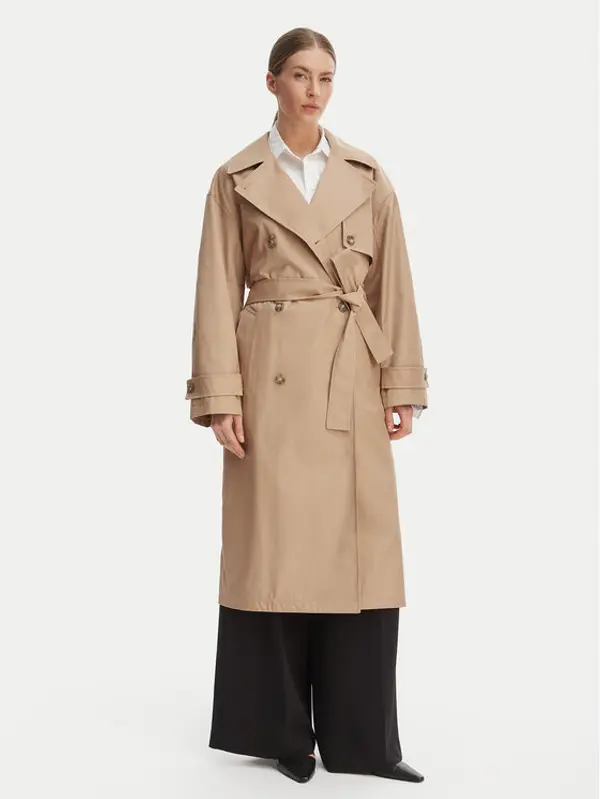 Calvin Klein Calvin Klein Trench LV044C501G Bež Regular Fit
