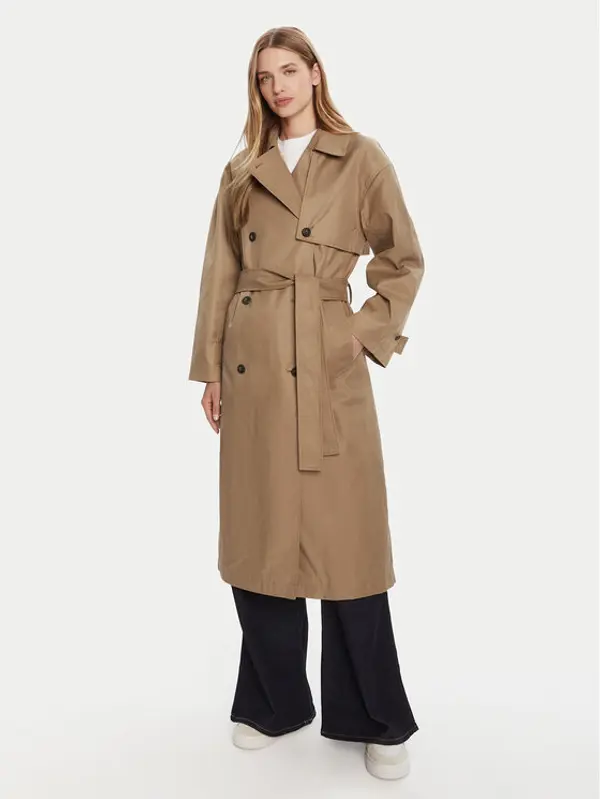 Calvin Klein Calvin Klein Trench LV044C501G Smeđa Regular Fit