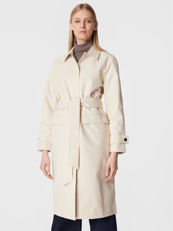 Calvin Klein Calvin Klein Trench Technical K20K204162 Écru Regular Fit