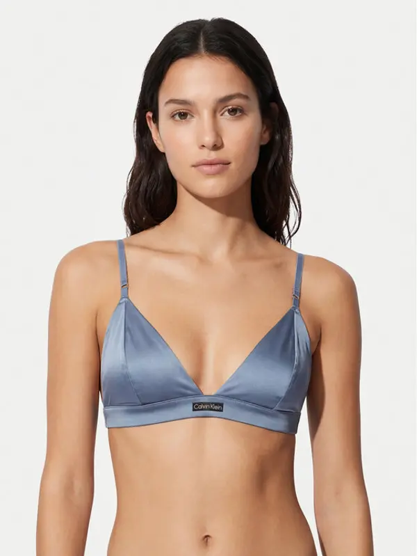 Calvin Klein Underwear Calvin Klein Underwear Grudnjak brallete Signature Satin LV00QF8392 Svijetlo plava