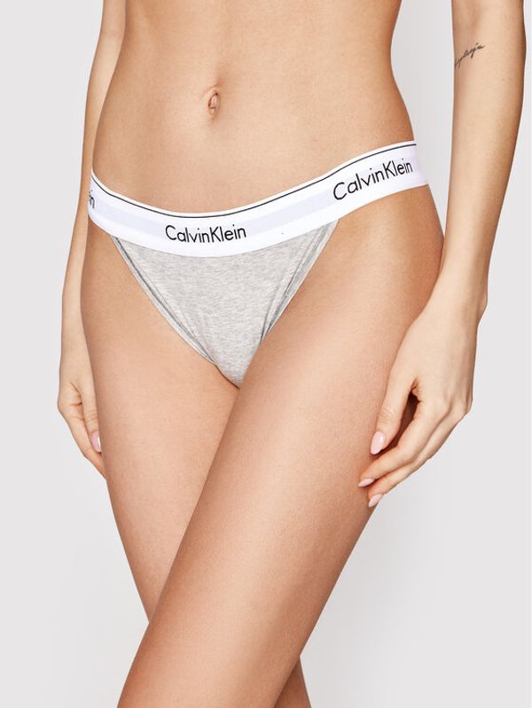 Calvin Klein Underwear Calvin Klein Underwear Klašične gaćice Tanga 000QF4977A Siva