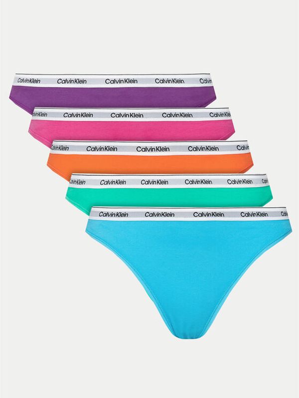 Calvin Klein Underwear Calvin Klein Underwear Set od 5 pari tangica 000QD5221E Šarena