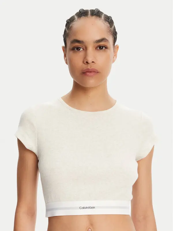 Calvin Klein Underwear Calvin Klein Underwear T-shirt LV00QS7349 Bež Slim Fit
