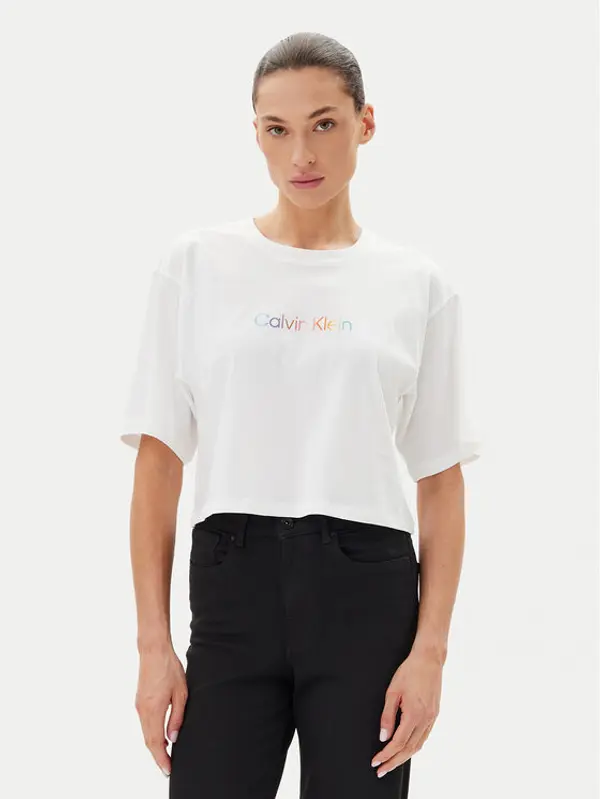 Calvin Klein Underwear Calvin Klein Underwear T-shirt LV00QS7470 Bijela Boxy Fit