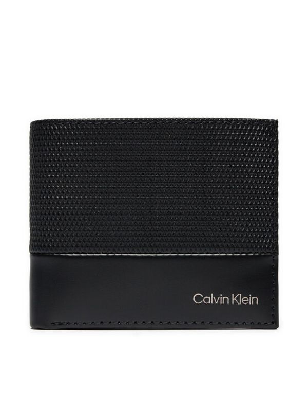 Calvin Klein Calvin Klein Veliki muški novčanik Ck Remote Bifold 5Cc W/Coin K50K512423 Crna