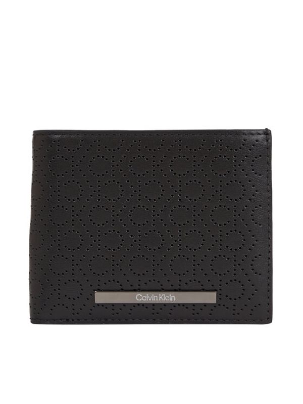 Calvin Klein Calvin Klein Veliki muški novčanik Modern Bar Bifold 5Cc W/Coin K50K511835 Crna