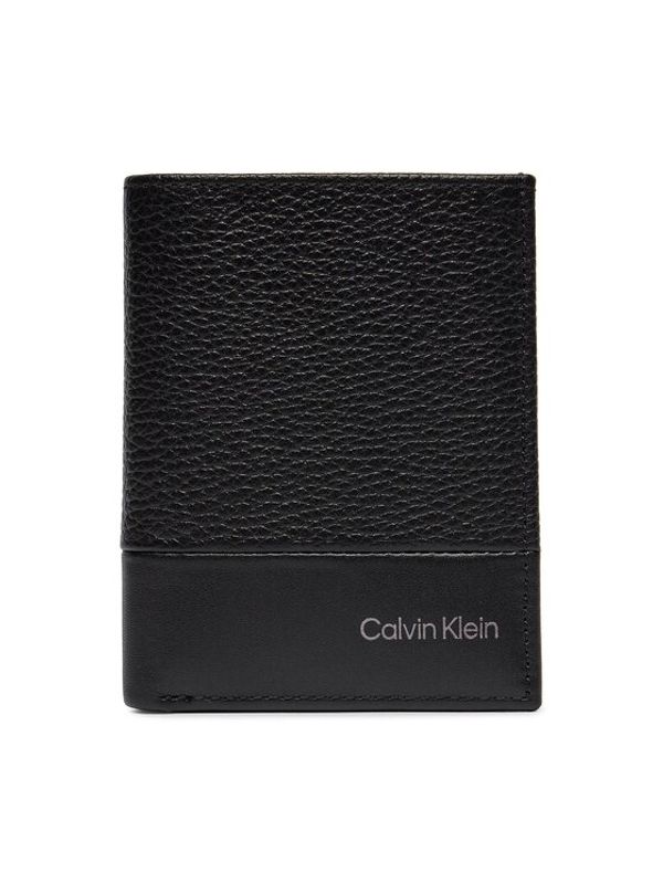 Calvin Klein Calvin Klein Veliki muški novčanik Subtle Mix Bifold 6Cc W/Coin K50K511667 Crna
