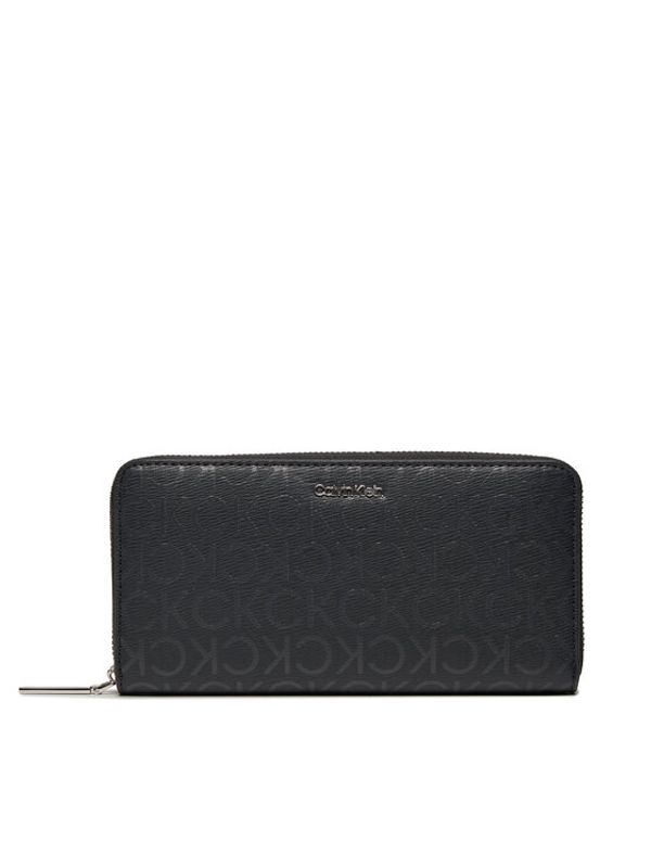 Calvin Klein Calvin Klein Veliki ženski novčanik Ck Must Lg Z/A Wallet_Epi Mono K60K611938 Crna