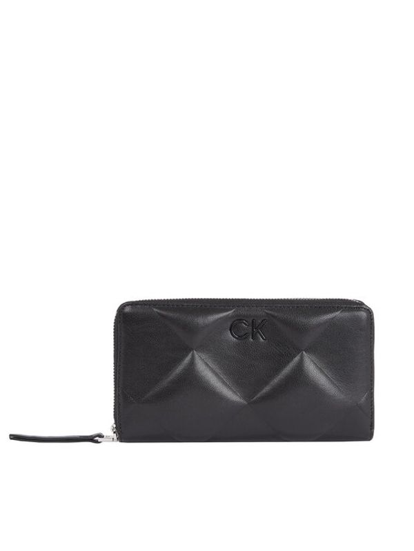 Calvin Klein Calvin Klein Veliki ženski novčanik Quilt K60K611782 Crna