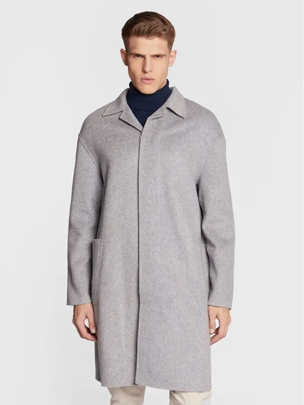 Calvin Klein Calvin Klein Vuneni kaput K10K109549 Siva Regular Fit