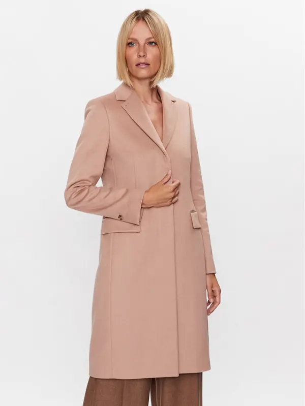 Calvin Klein Calvin Klein Vuneni kaput K20K205670 Bež Regular Fit