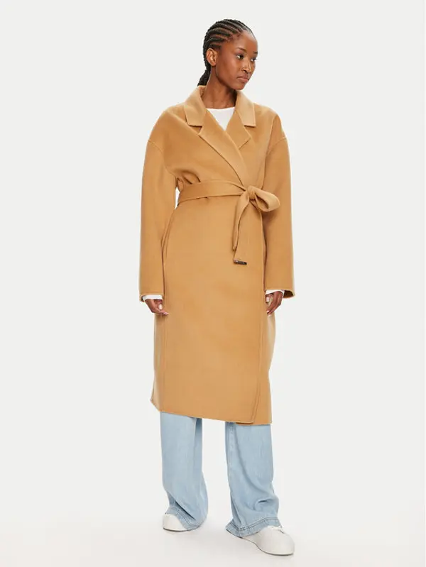 Calvin Klein Calvin Klein Vuneni kaput K20K207089 Bež Oversize