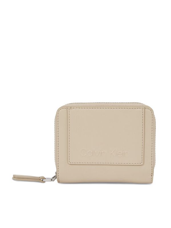 Calvin Klein Calvin Klein Ženski novčanik Ck Set Zip Around W/Flap Md K60K611099 Bež