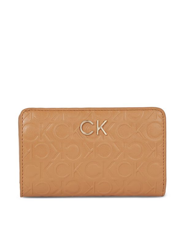 Calvin Klein Calvin Klein Ženski novčanik Re-Lock Bifold Fr Wallet Emb K60K611318 Smeđa