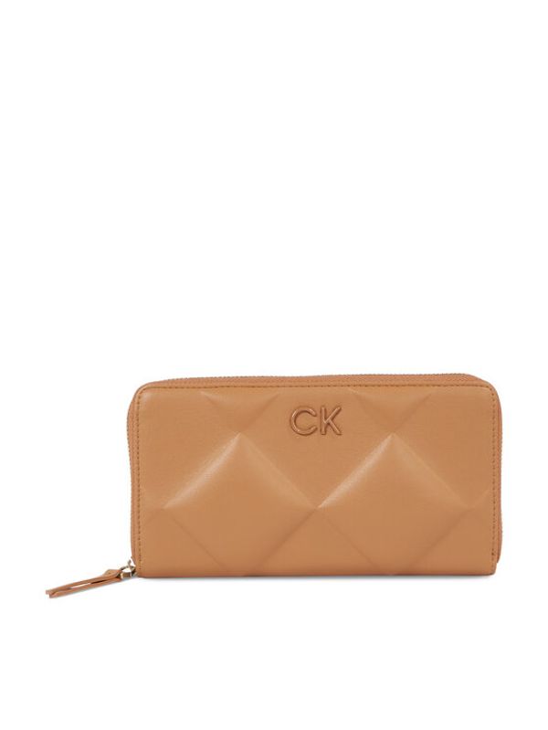 Calvin Klein Calvin Klein Ženski novčanik Re-Lock Quilt Za Wallet Lg K60K610774 Smeđa