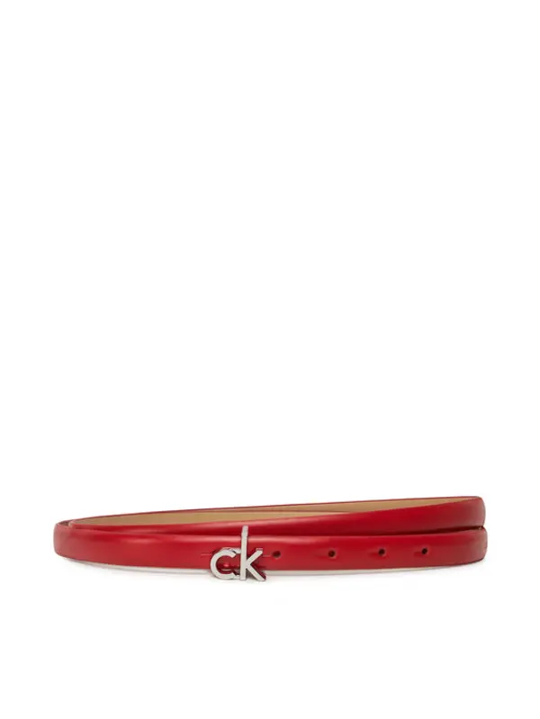 Calvin Klein Calvin Klein Ženski remen Ck Buckle Skinny Belt 1.5 K60K612932 Crvena