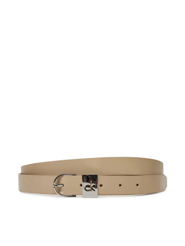 Calvin Klein Calvin Klein Ženski remen Ck Loop Rnd Buckle 2.5_Smooth K60K612936 Bež
