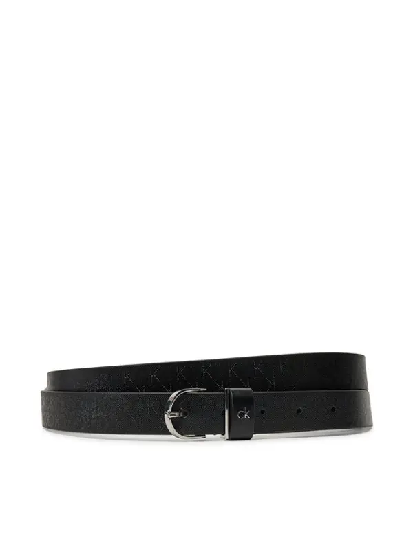 Calvin Klein Calvin Klein Ženski remen Ck Metal Round Buckle 2.5_Mono K60K613150 Crna