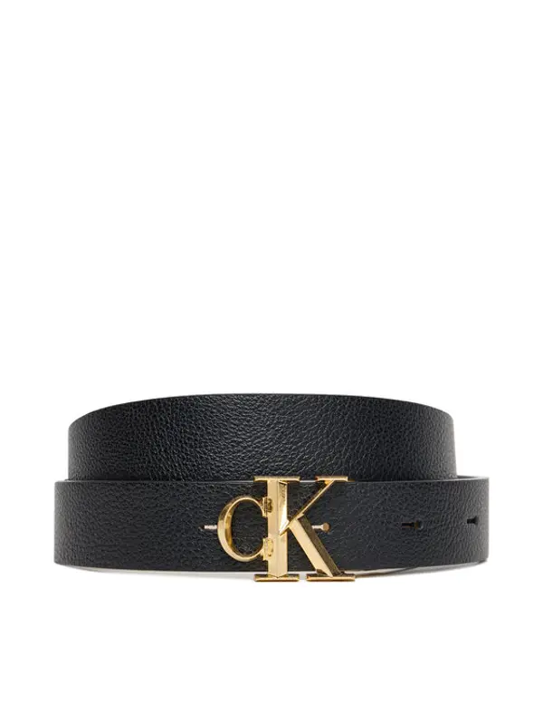 Calvin Klein Calvin Klein Ženski remen Facet Ck Buckle 25Mm Pebble Rev/ LV04F7044G Crna