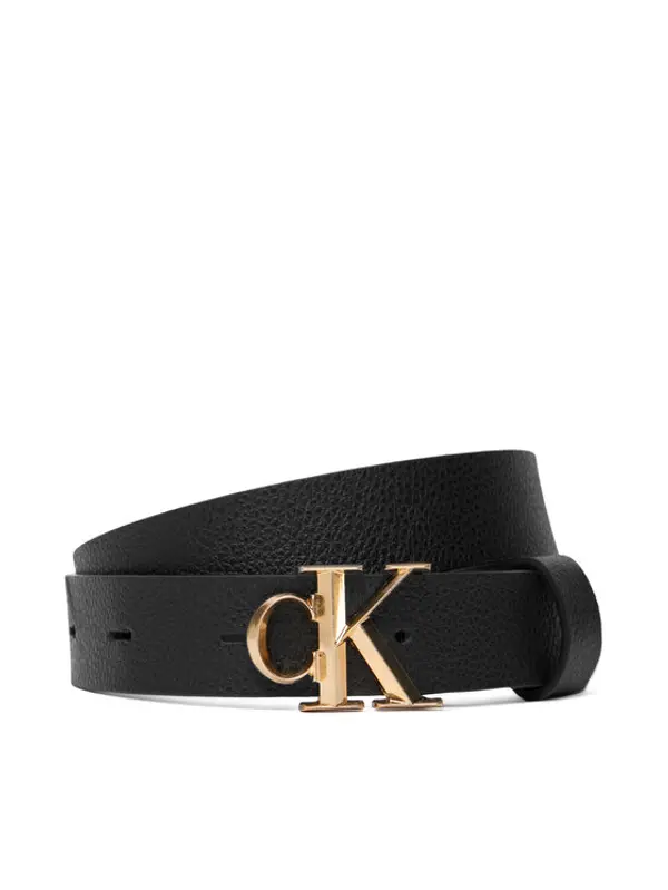Calvin Klein Calvin Klein Ženski remen Facet Ck Buckle Pebble 25Mm LV04F7060G Crna
