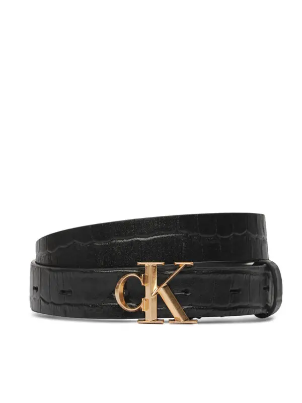 Calvin Klein Calvin Klein Ženski remen Facet Ck Buckle Pebble LV04F7102G Crna