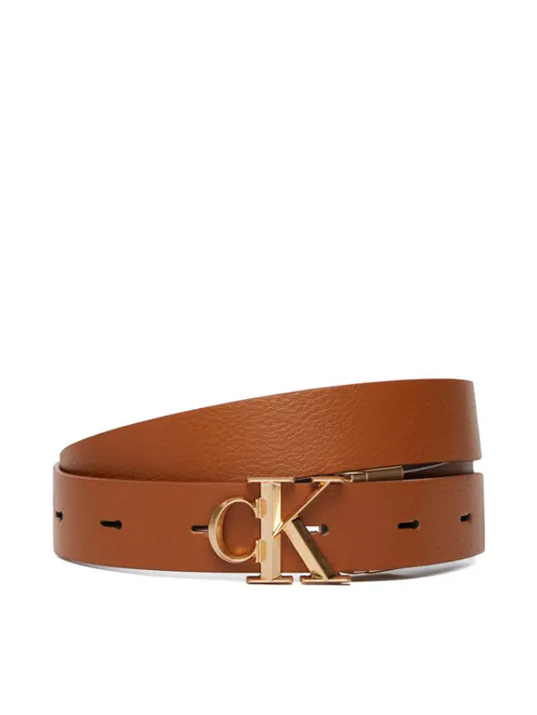 Calvin Klein Calvin Klein Ženski remen Facet CK Pebble LV04F7044G Smeđa
