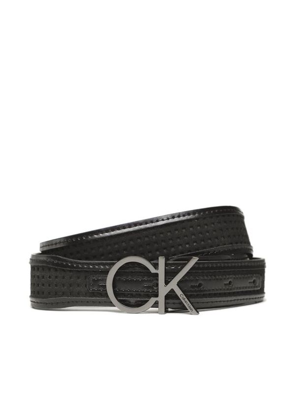 Calvin Klein Calvin Klein Ženski remen Re-Lock Insert 3 Cm Perf Belt K60K610497 Crna