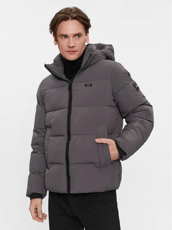 Calvin Klein Calvin Klein Zimska jakna Crinkle K10K110336 Smeđa Regular Fit