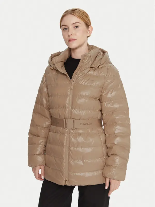 Calvin Klein Calvin Klein Zimska jakna LV044D542G Bež Regular Fit