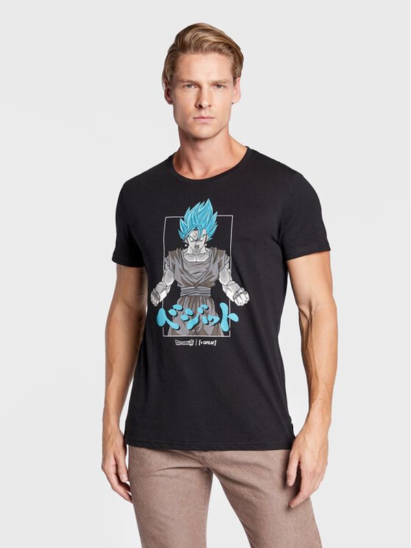 Capslab Capslab T-shirt Dragon Ball Vegeta CL/DBS/1/TSC/FUS1 Crna Regular Fit