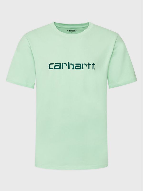 Carhartt WIP Carhartt WIP T-shirt Script I031047 Zelena Regular Fit