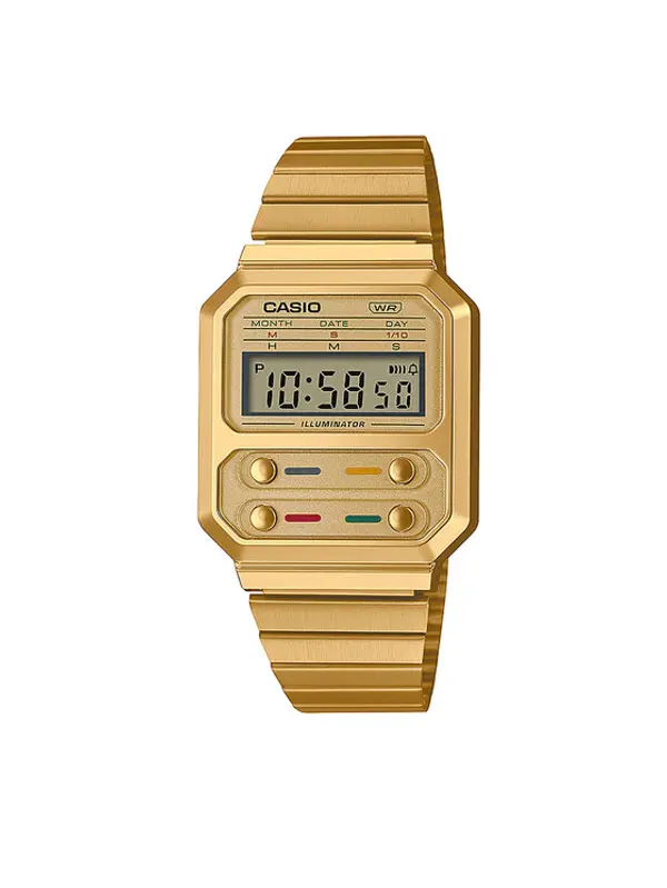 Casio Casio Sat Vintage A100WEG-9AEF Zlatna