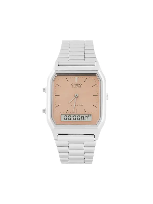 Casio Casio Sat Vintage AQ-230A-4AMQYES Srebrna