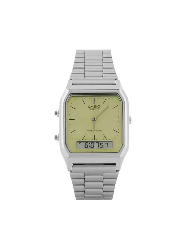 Casio Casio Sat Vintage AQ-230A-9AMQYES Srebrna
